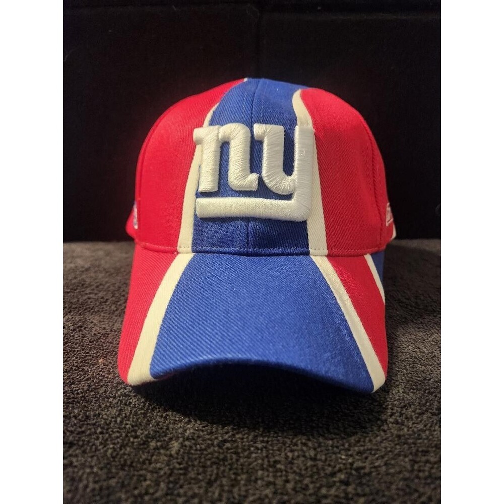 New York Giants NFL Football Reebok On Field Red White Blue StrapBack Hat